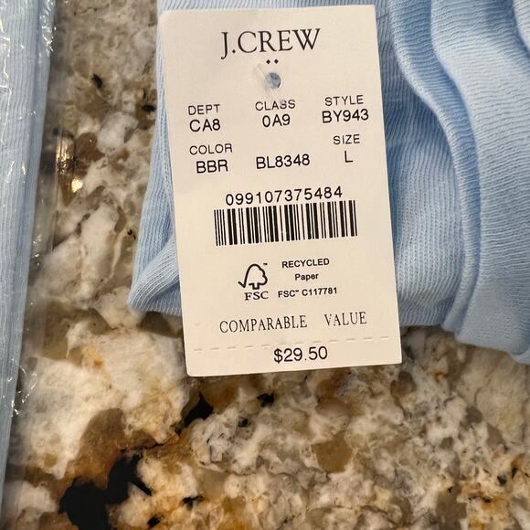 NWT J. Crew Women's Light Blue Breeze Girlfriend Tank Top - Picture 6 of 10